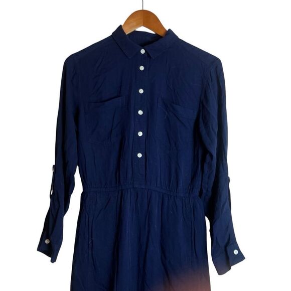 Gap navy long sleeve dress. Size small - Picture 2 of 8